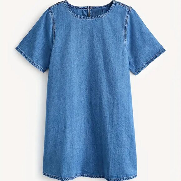 Classic Blue Denim Dress - Picture 2 of 6